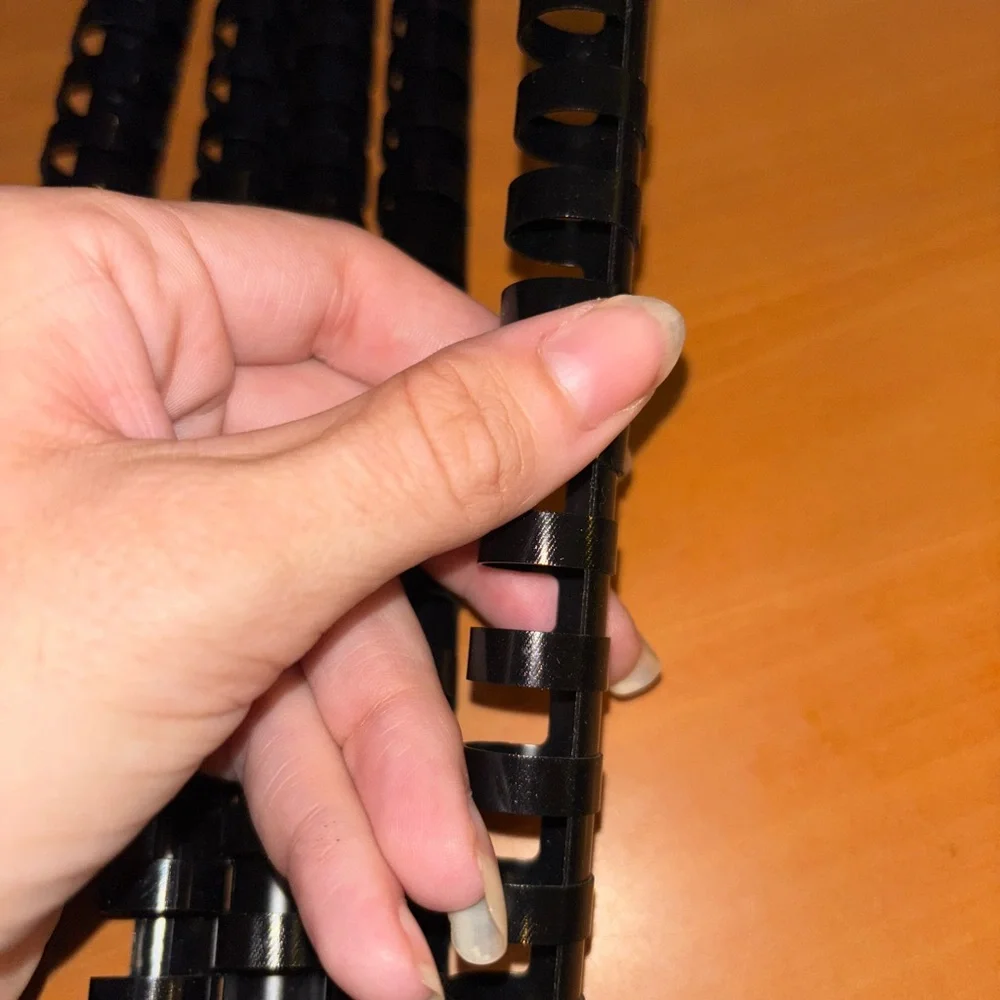Black Plastic Binding Combs
